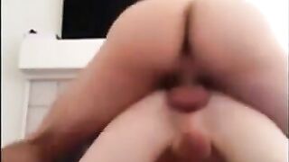 Twink Gets Bareback Creampie by Older Man