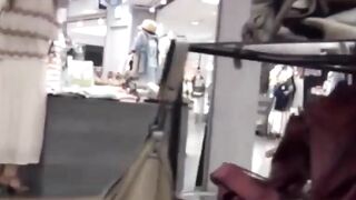 Voyeur trains cam on Japanese lads in tiny short skirts