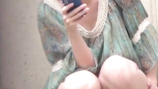 Voyeur trains cam on Japanese lads in tiny short skirts