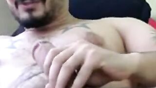 Turkish Guy Shows Off on Webcam