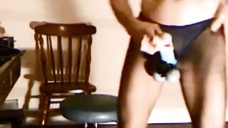ROBERT RICHARD MILGATE IS A TOTAL SLUT IN SHEER BLACK PANTYHOSE AND HIGH HEELS