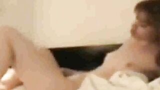 Spying on Stepmom who masturbates in the morning