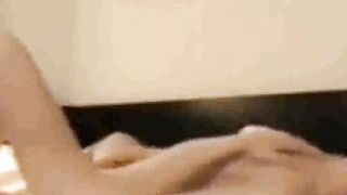 Spying on Stepmom who masturbates in the morning