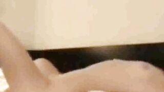 Spying on Stepmom who masturbates in the morning