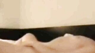 Spying on Stepmom who masturbates in the morning