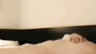 Spying on Stepmom who masturbates in the morning