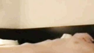 Spying on Stepmom who masturbates in the morning