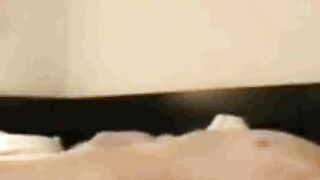 Spying on Stepmom who masturbates in the morning