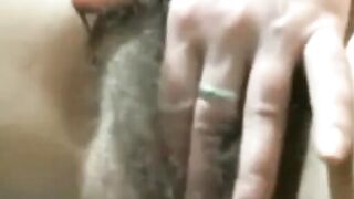 Hairy MILF Masturbating on Webcam