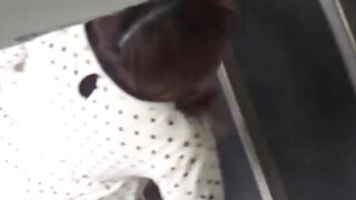 Voyeur sets a cam under toilet to see various pissing pussies