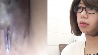 Voyeur sets a cam under toilet to see various pissing pussies