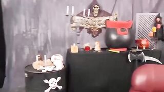 Spicy Halloween deep throat session with fledgling nymph in Point of view porno -