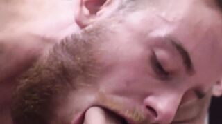 Bearded ftm Luke Hudsons pussy eaten and fucked by hot Tom