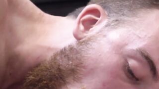 Bearded ftm Luke Hudsons pussy eaten and fucked by hot Tom
