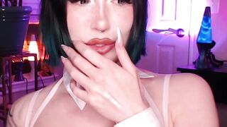 Tattooed Big Tits Babe Fucks Her Wet Hungry Pussy