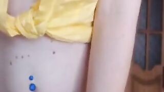 Busty Amateur Toys and Fingers Her Pussy on Webcam