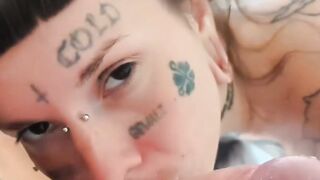 Marseline, a top pornstar in 2023, gives the hottest fellatio on Blowjob Day.