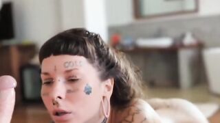 Marseline, a top pornstar in 2023, gives the hottest fellatio on Blowjob Day.