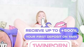 Russian homemade, amateur creampie - jism inside pussy!