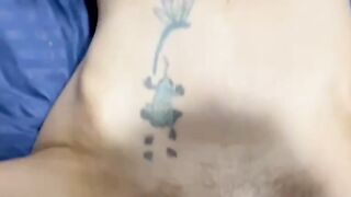 Homemade video of skinny Becky quickie creampie