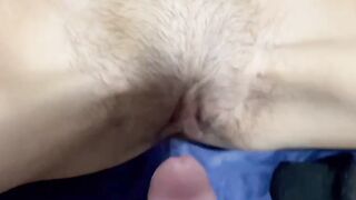 Homemade video of skinny Becky quickie creampie