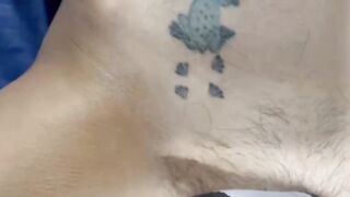 Homemade video of skinny Becky quickie creampie