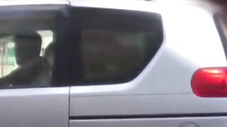 Voyeur cam catches Asian hottie pissing beside a car