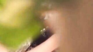 Voyeur cam catches Asian hottie pissing beside a car