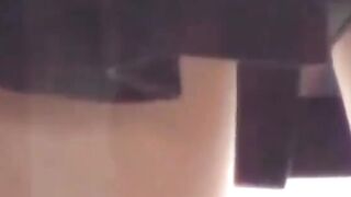 Voyeur lens locked on Japanese babes in soft underwears