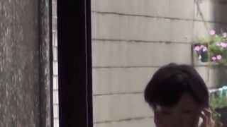 Voyeur lens locked on Japanese babes in soft underwears