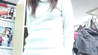 Alluring woman spreads legs to show peeing pussy close up