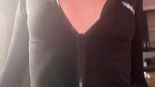 Darcy Dark, 18 yo, undresses in truth or dare game; hotest fuck-a-thon stance and