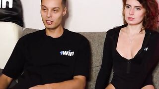 Darcy Dark, 18 yo, undresses in truth or dare game; hotest fuck-a-thon stance and