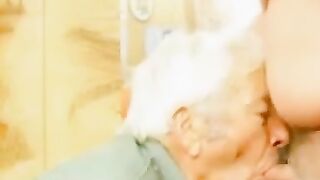 Grandpa Gets a Face Full of Cock