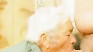Grandpa Gets a Face Full of Cock