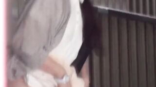 Discreet film of Asian babes rushed bladder relief