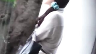 Discreet film of Asian babes rushed bladder relief