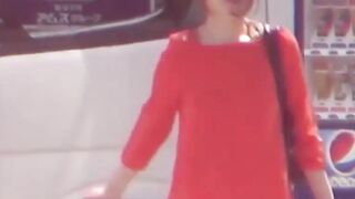Hidden cam traps an Asian woman dashing to pee outdoors