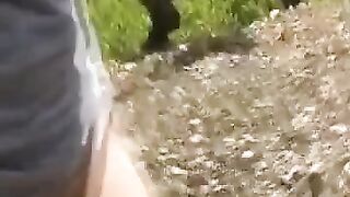 German Amateur Outdoor Creampie