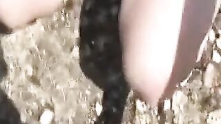 German Amateur Outdoor Creampie