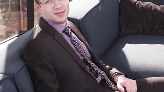 Im rubbing my dick ifo my tgirl boss and she takes hers out
