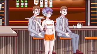 Serve hungry customers as a sexy femboy