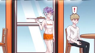 Serve hungry customers as a sexy femboy