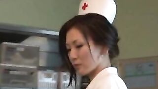 Cutie plays with toys on dick