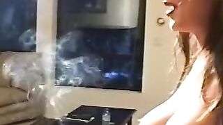 Busty slut pussy play