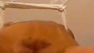 Teen's fist bondage scene