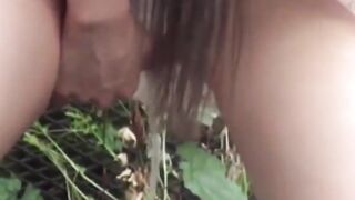 Oriental voyeur feeds fetish watching Japanese pee