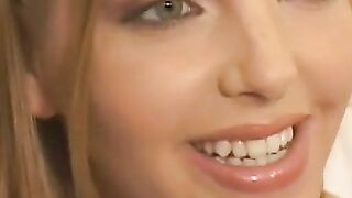 Sexy teen gives POV blowjob