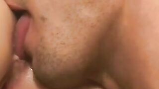 Sexy teen gives POV blowjob