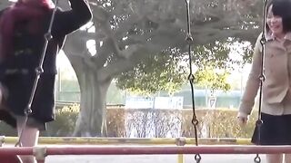 Voyeur films Japanese beauties spraying piss outdoors